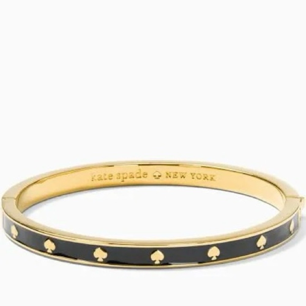 Kate Spade Gold and Black Bangle Bracelet